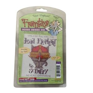 Frantics ‘Lead Elephant’ Cross Stitch Kit